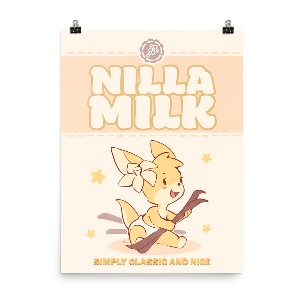 Nilla Milk Poster (Large) - PretendAgain ✨