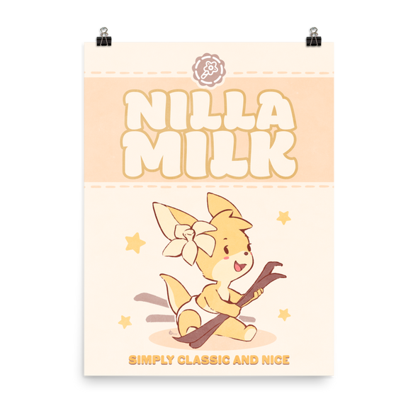 Nilla Milk Poster (Large) - PretendAgain ✨