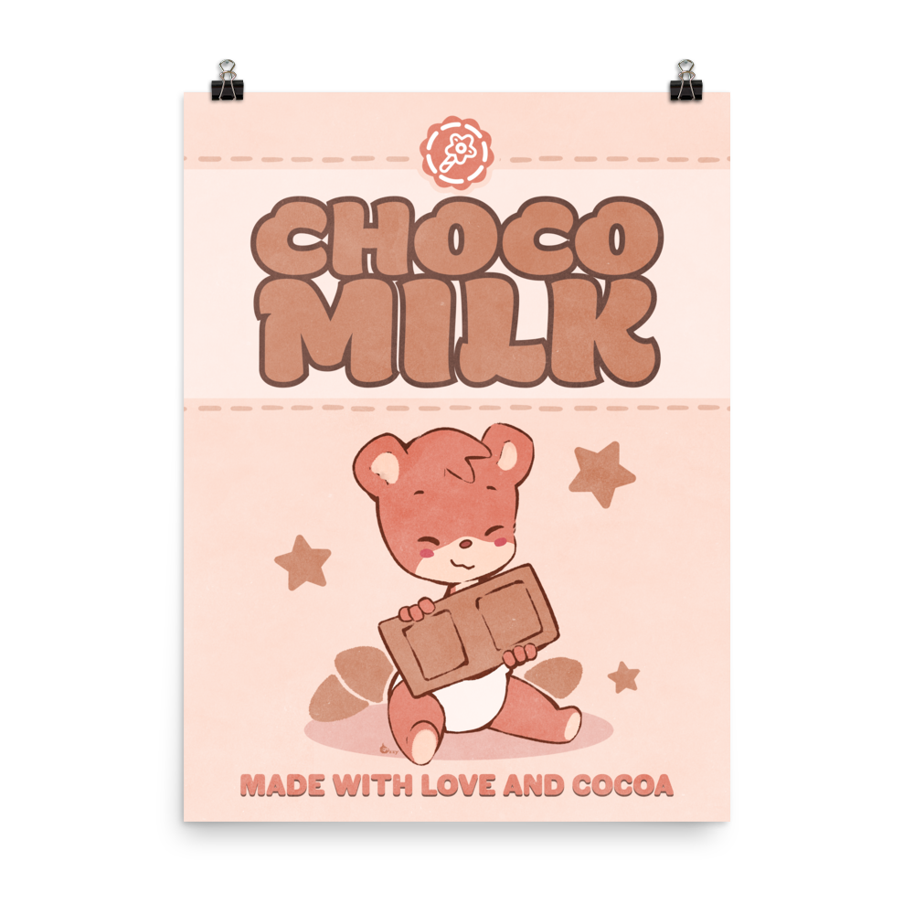 Choco Milk Poster (Large) - PretendAgain ✨