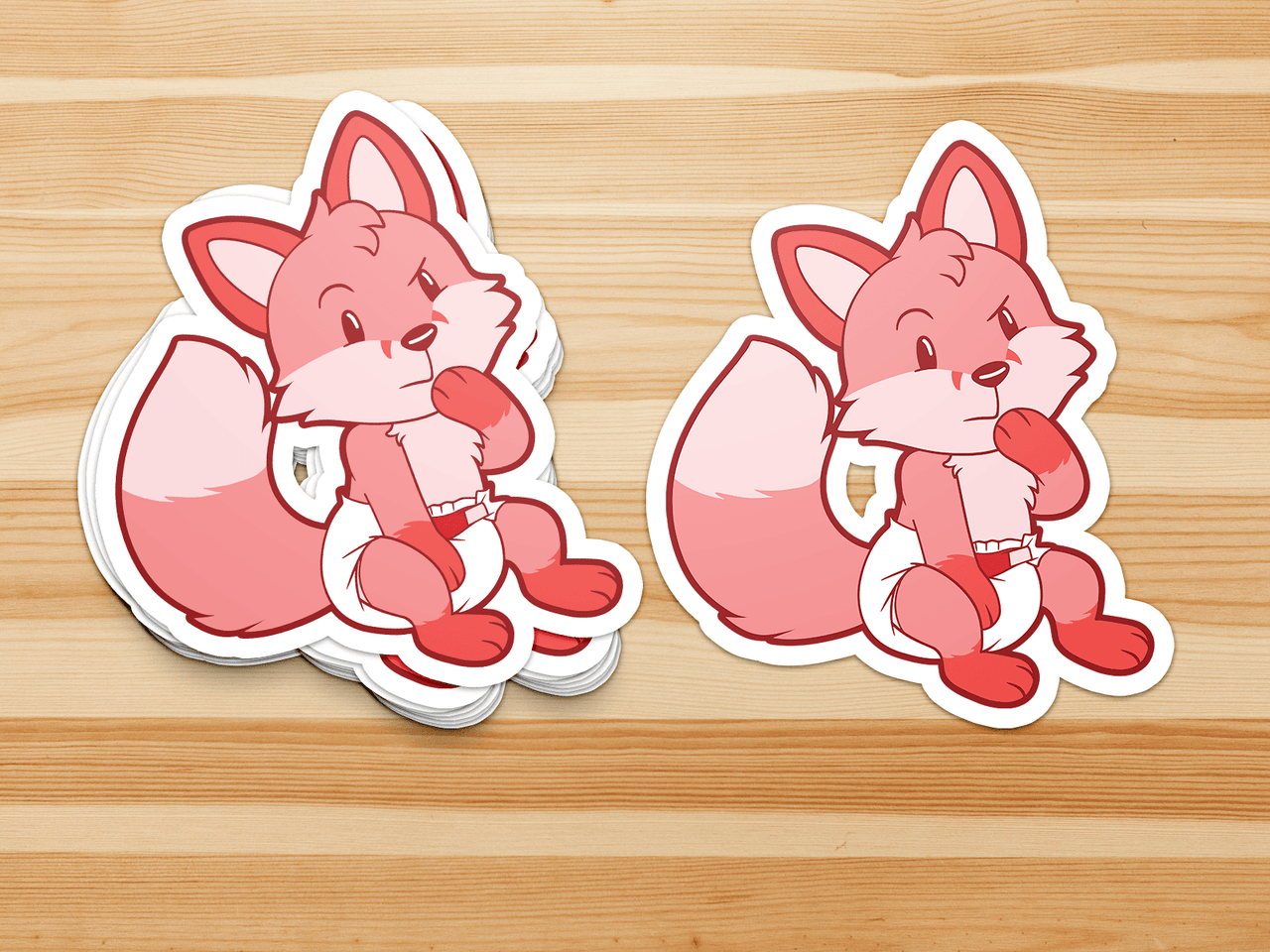 BIG Friends Stickers - Fox - PretendAgain ✨