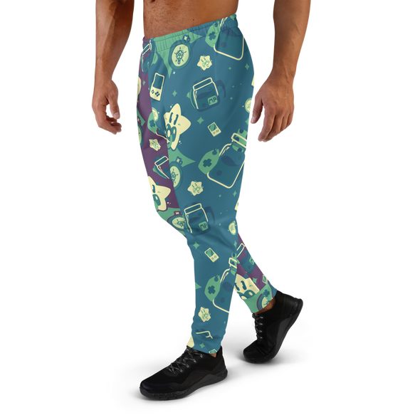 Gamer Pants (Dark Green/Purple) - PretendAgain