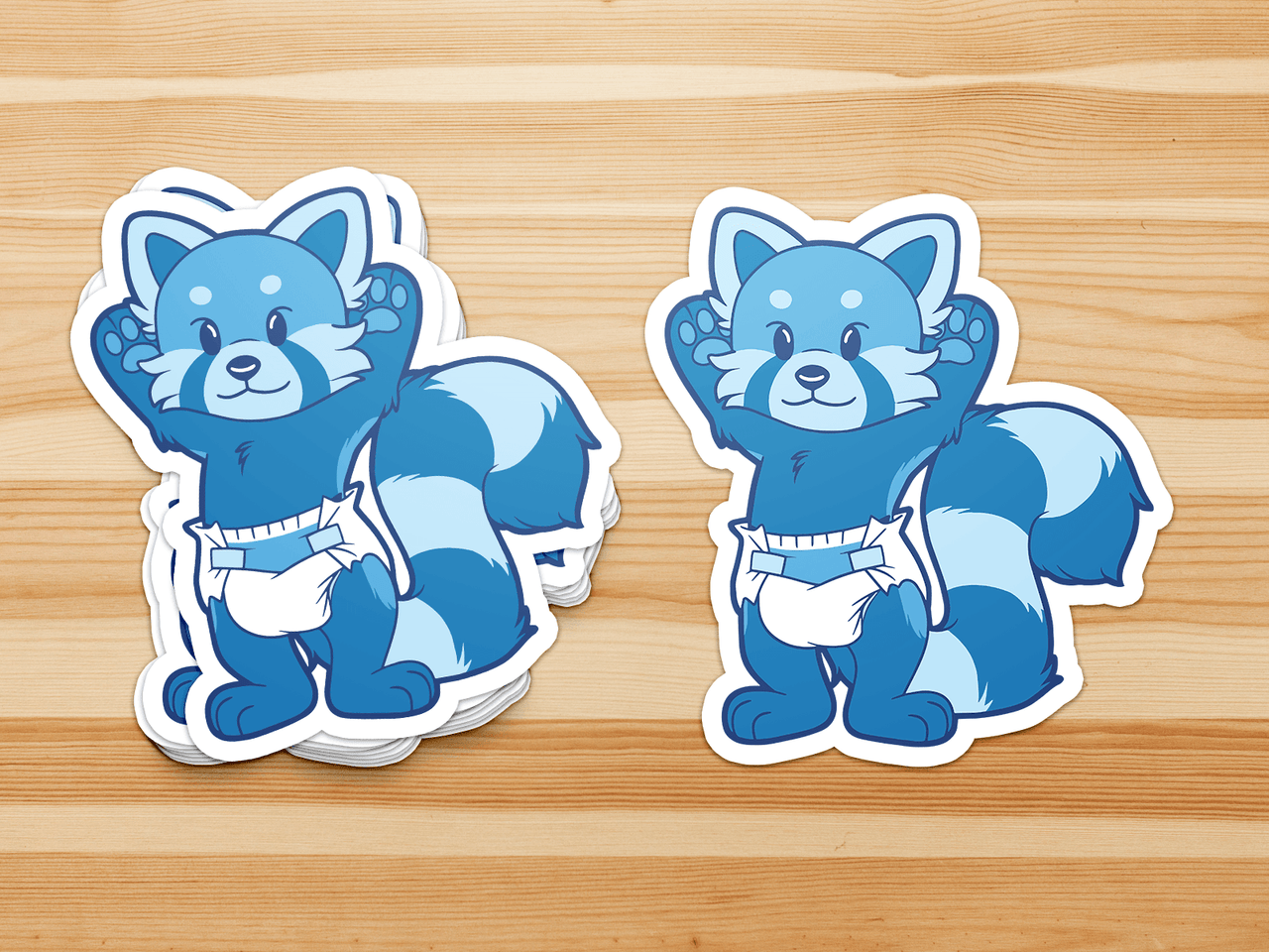 BIG Friends Stickers - Red Panda - PretendAgain ✨