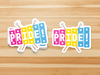 Pansexual Pride Sticker (Toy Pride - 2021) - PretendAgain ✨